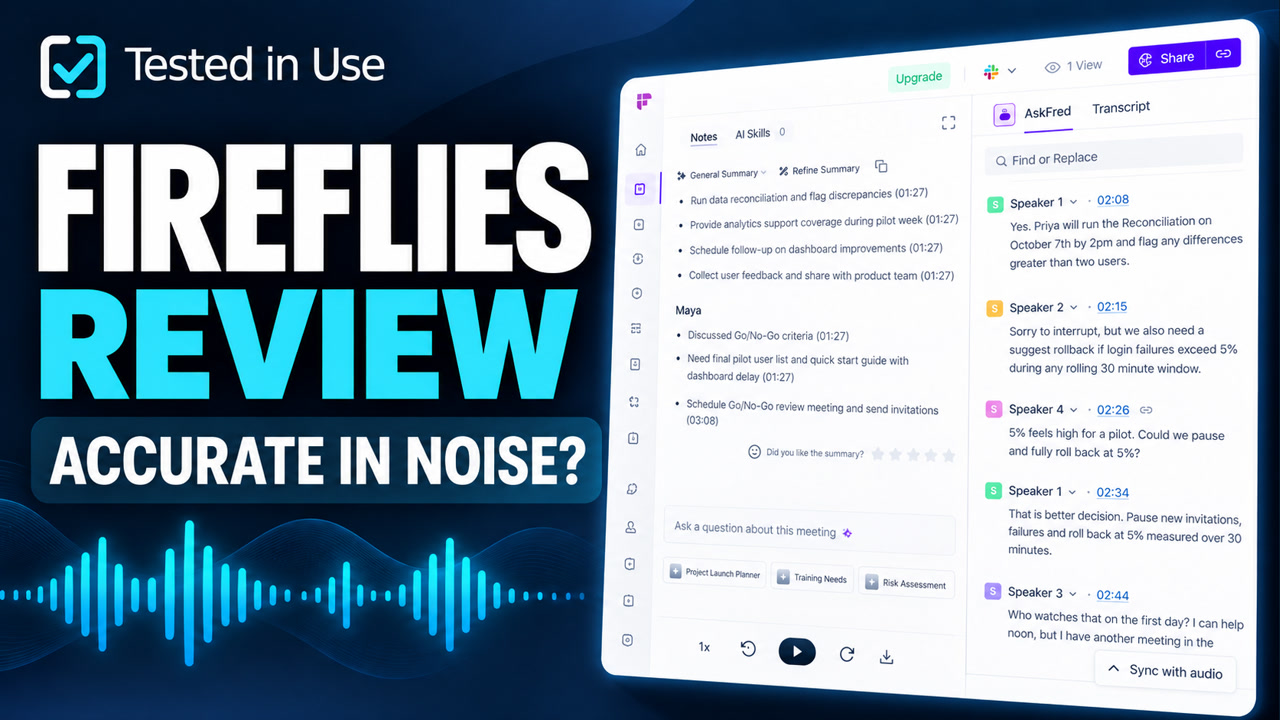 We Tested Fireflies.ai With Noisy Audio—Here’s What Happened